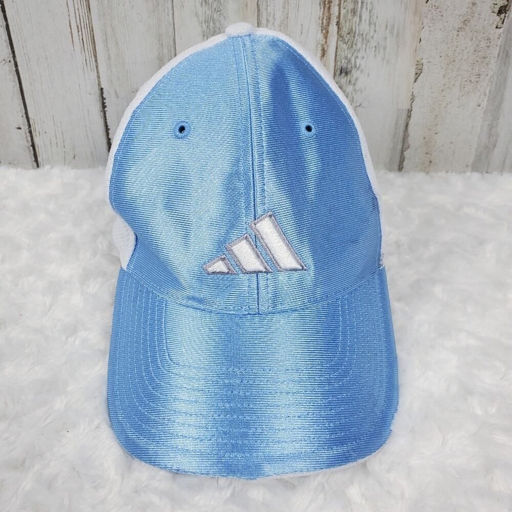 Adidas Fitted Colorblock Cap Blue White Size Small